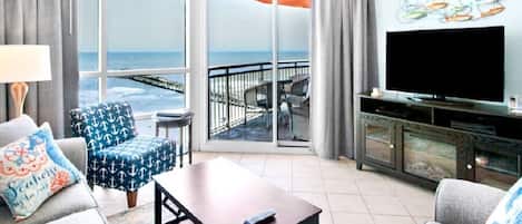 Televisio, takka, DVD-soitin