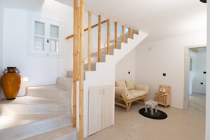 Superior Villa, 3 Bedrooms, Private Pool, Mountain View | Living area - Mykonos Village (Mykonos)