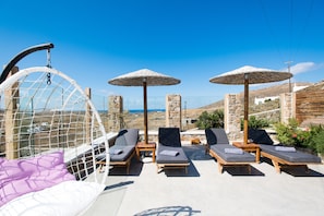 Departamento Deluxe, 2 habitaciones, alberca privada, vista a la ciudad | Lanai