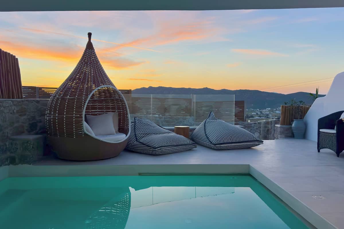 Casa Premium, 2 habitaciones, piscina privada, vistas a la piscina | Vistas del balcón