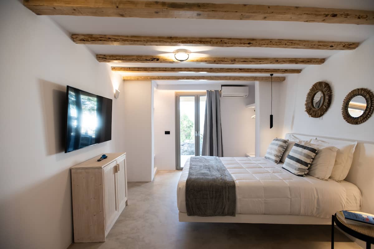Deluxe-Villa, 3 Schlafzimmer, eigener Pool, Bergblick | 1 Schlafzimmer, hochwertige Bettwaren, Daunenbettdecken