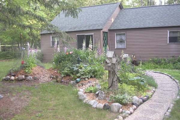Landscaped flower gardens