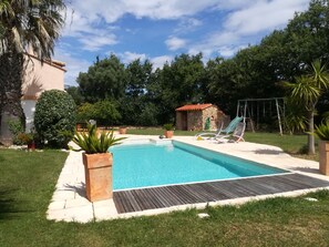 Outdoor pool - CANET EN ROUSSILLON Quiet villa, 2km from the beach with large garden and swimming pool (Canet en roussillon)