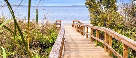 Accommodatie ligt op het strand