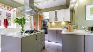 Oven, stovetop, dishwasher, toaster