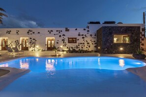 A heated pool