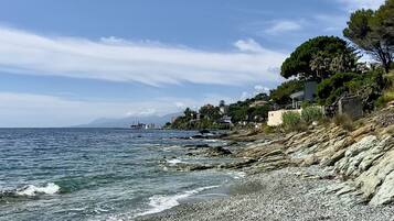 Accommodatie ligt op het strand