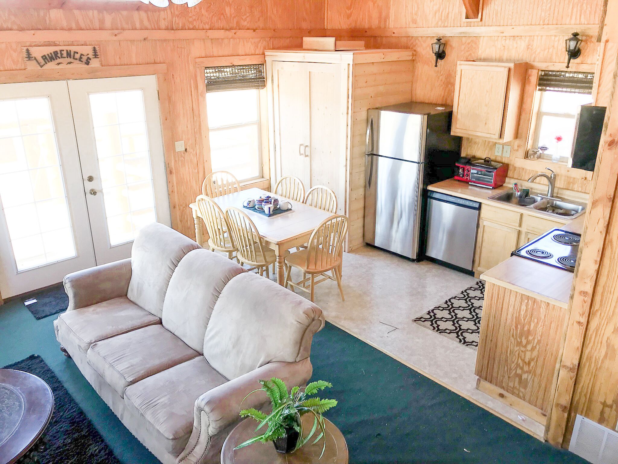 Smart-tv en een open haard