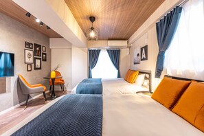 1 bedroom, desk, free WiFi, bed sheets - Bird Land in Shinsaibashi east (Osaka)