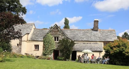 Grade 1 listed Medieval Hall House near the Devon and Cornwall border