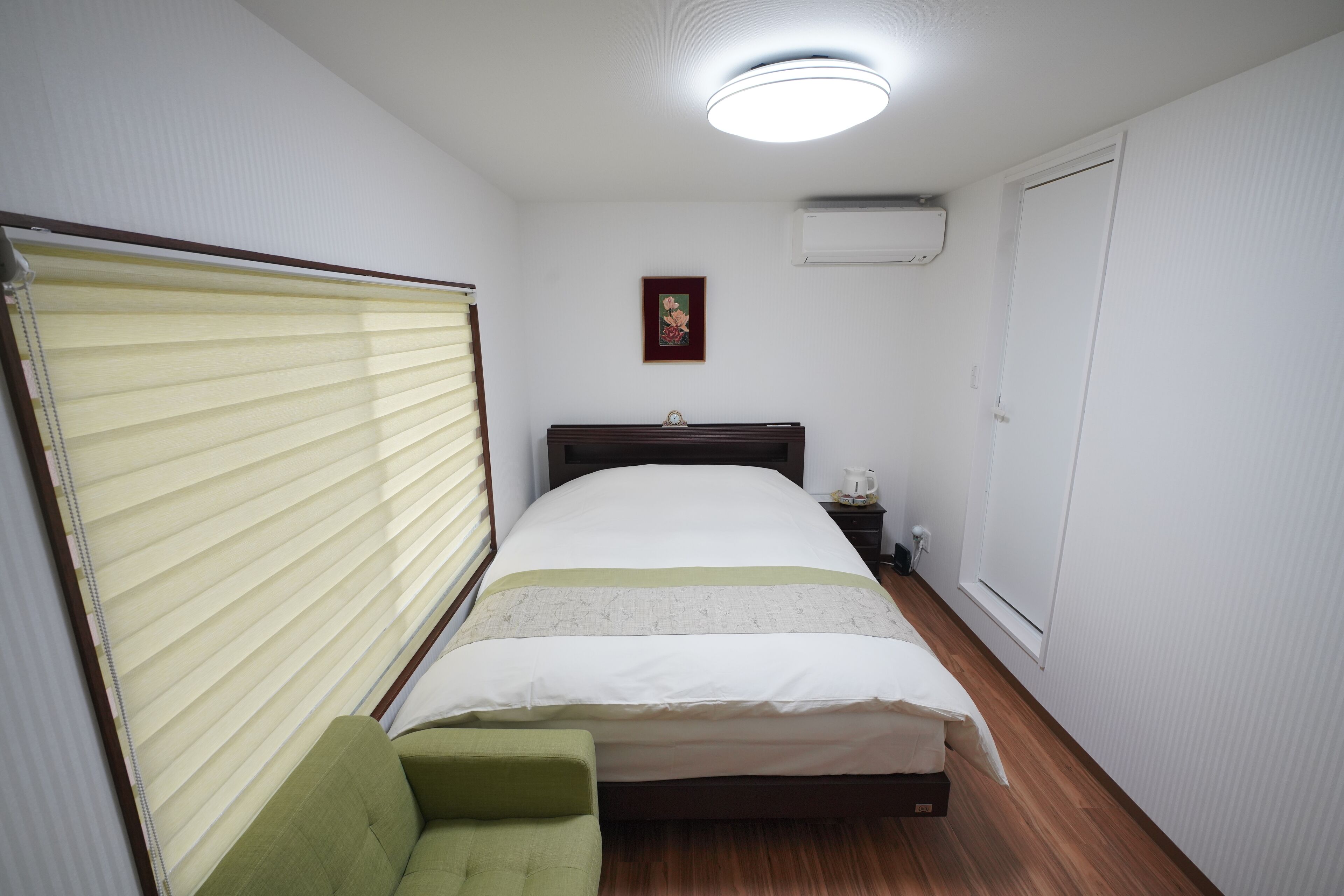 (201) 2f western room, queen bed (private room with shower and toilet) | premium bedding, down duvets, blackout curtains, soundproofing