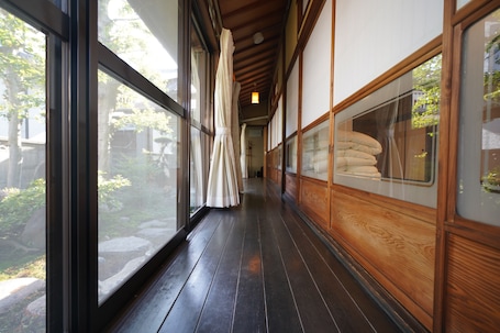 (106) 1F Suite Room for 10 Guests (Private Room with Shower and Toilet) | View from room. Uji Tea Inn