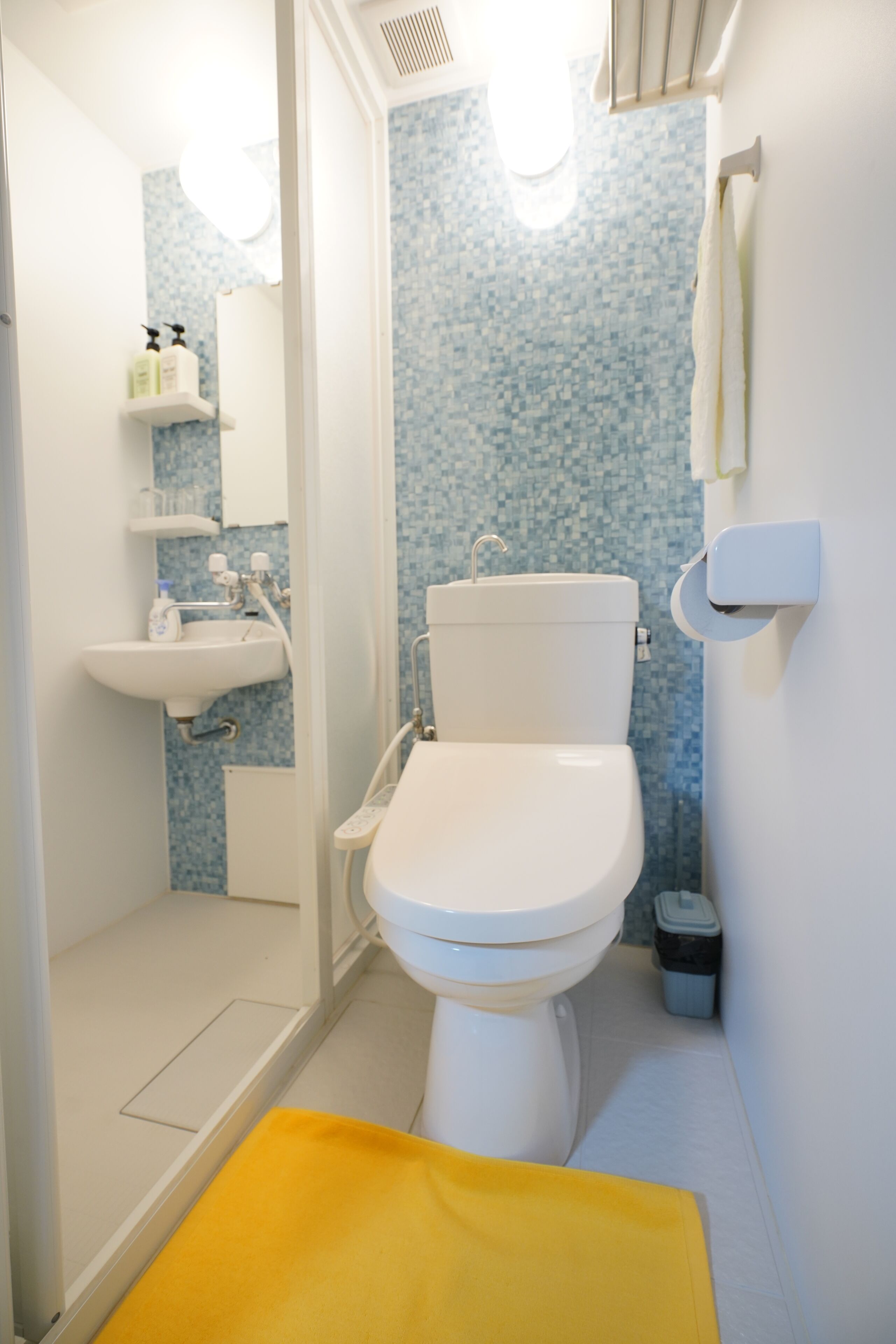 free toiletries, hair dryer, slippers, bidet