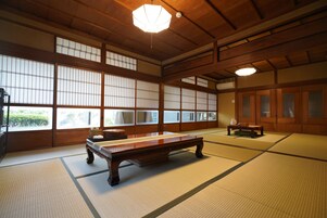 (106) 1F Suite Room for 10 Guests (Private Room with Shower and Toilet) | Premium bedding, down comforters, blackout drapes, soundproofing