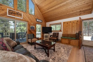 TV, fireplace, DVD player