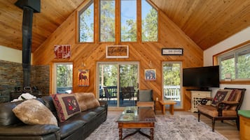 TV, fireplace, DVD player