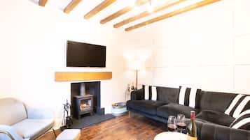 Luksus-feriehus - privat badeværelse | Lounge