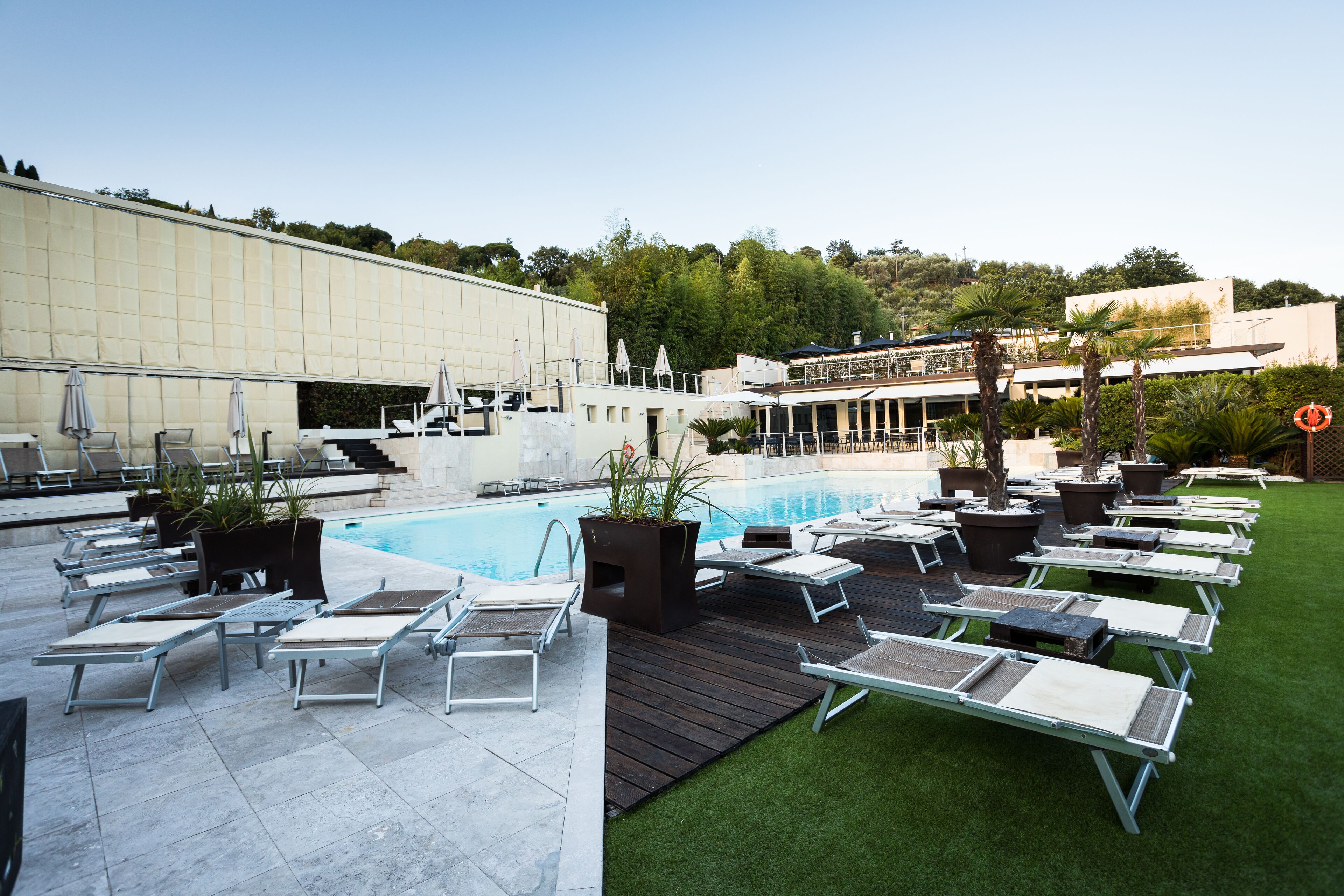 Outdoor wedding area