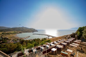 Standard Triple Room, Lanai, Sea View | View from room - Yakamoz Otel (Gökçeada)