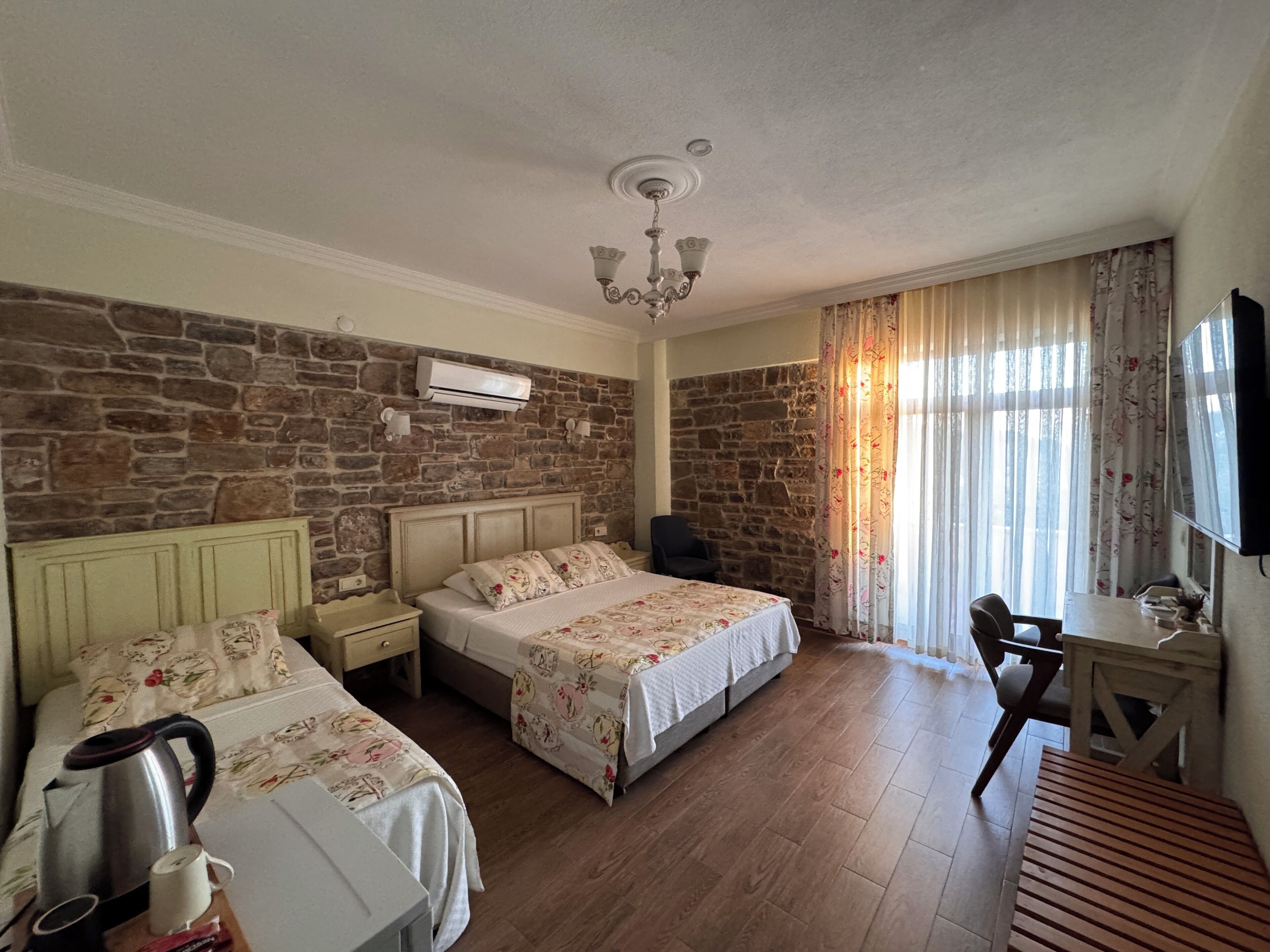 Chambre Triple Deluxe, véranda, vue mer