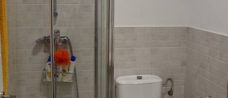 Secador de pelo, toallas, jabón, papel higiénico