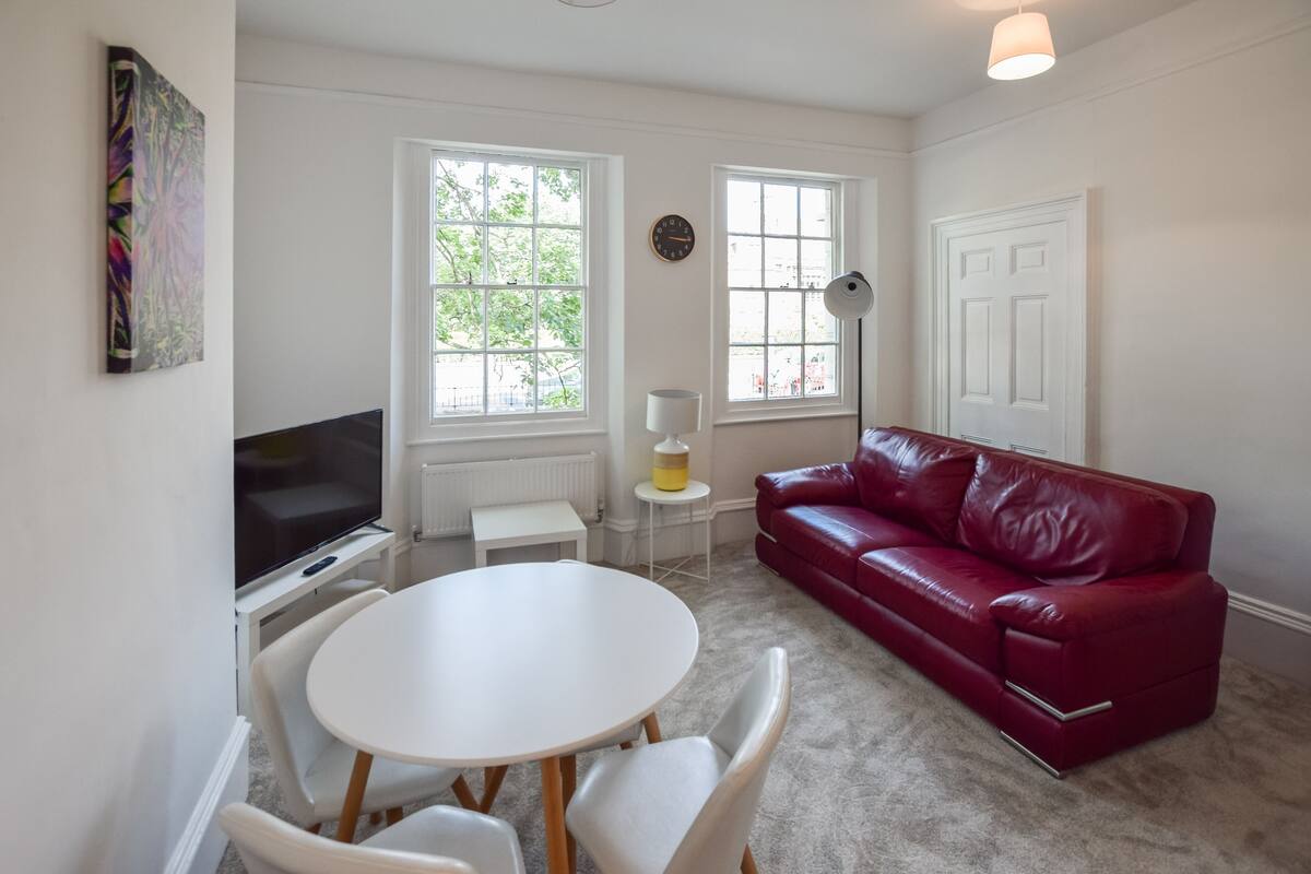 Priory Terrace, 1 bed (Burgundy) | Living room