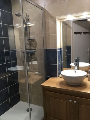 Shower, hair dryer