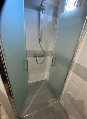 Shower, hair dryer