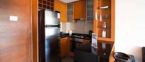 Căn hộ, 1 giường đôi, phòng tắm riêng | Bếp riêng | Tủ lạnh, lò vi sóng, lò nướng, dụng cụ pha cà phê/trà