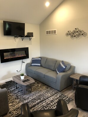 TV connectée, cheminée