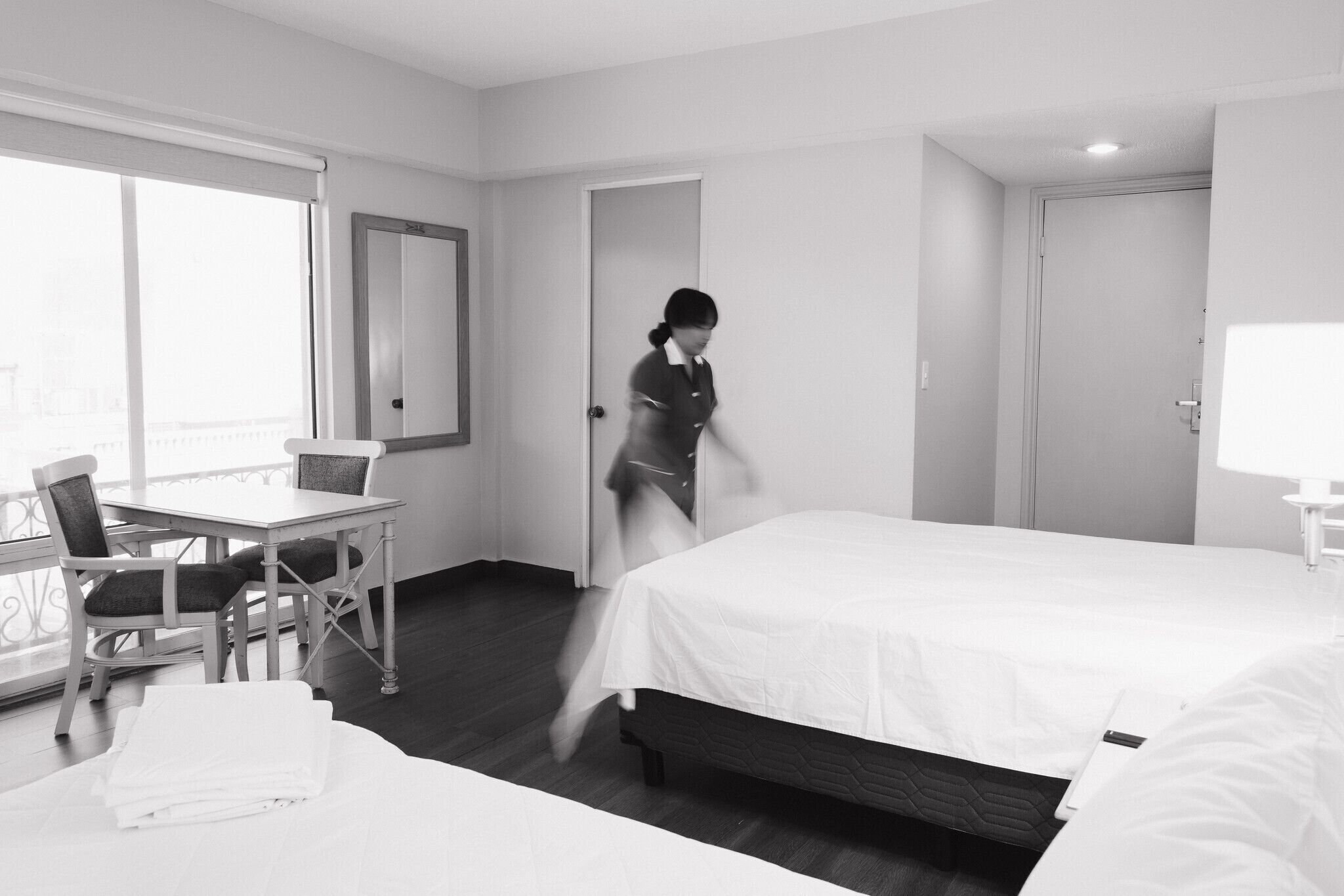 basic double room | 1 bedroom, desk, laptop workspace, iron/ironing board