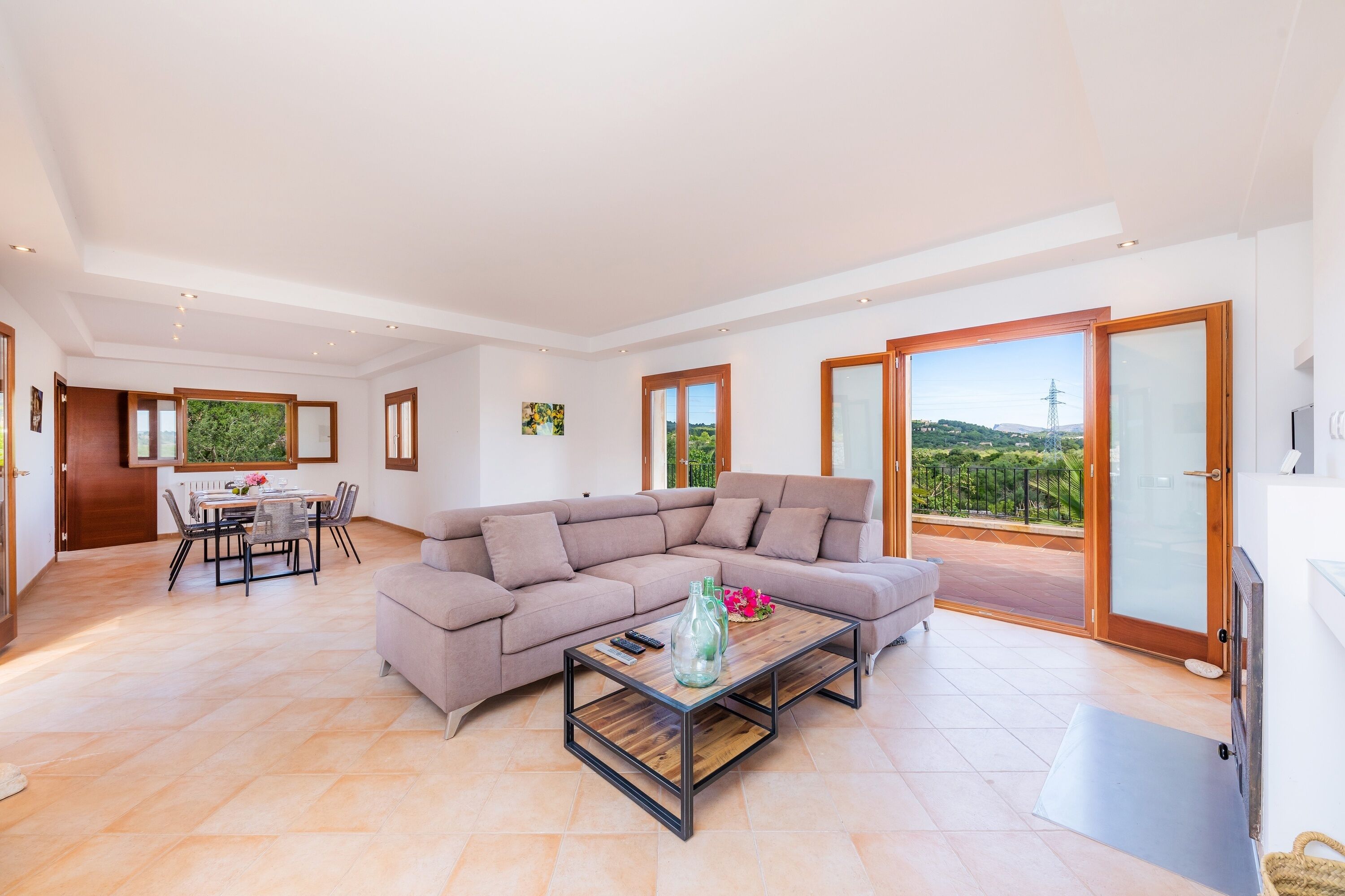 Télévision, cheminée