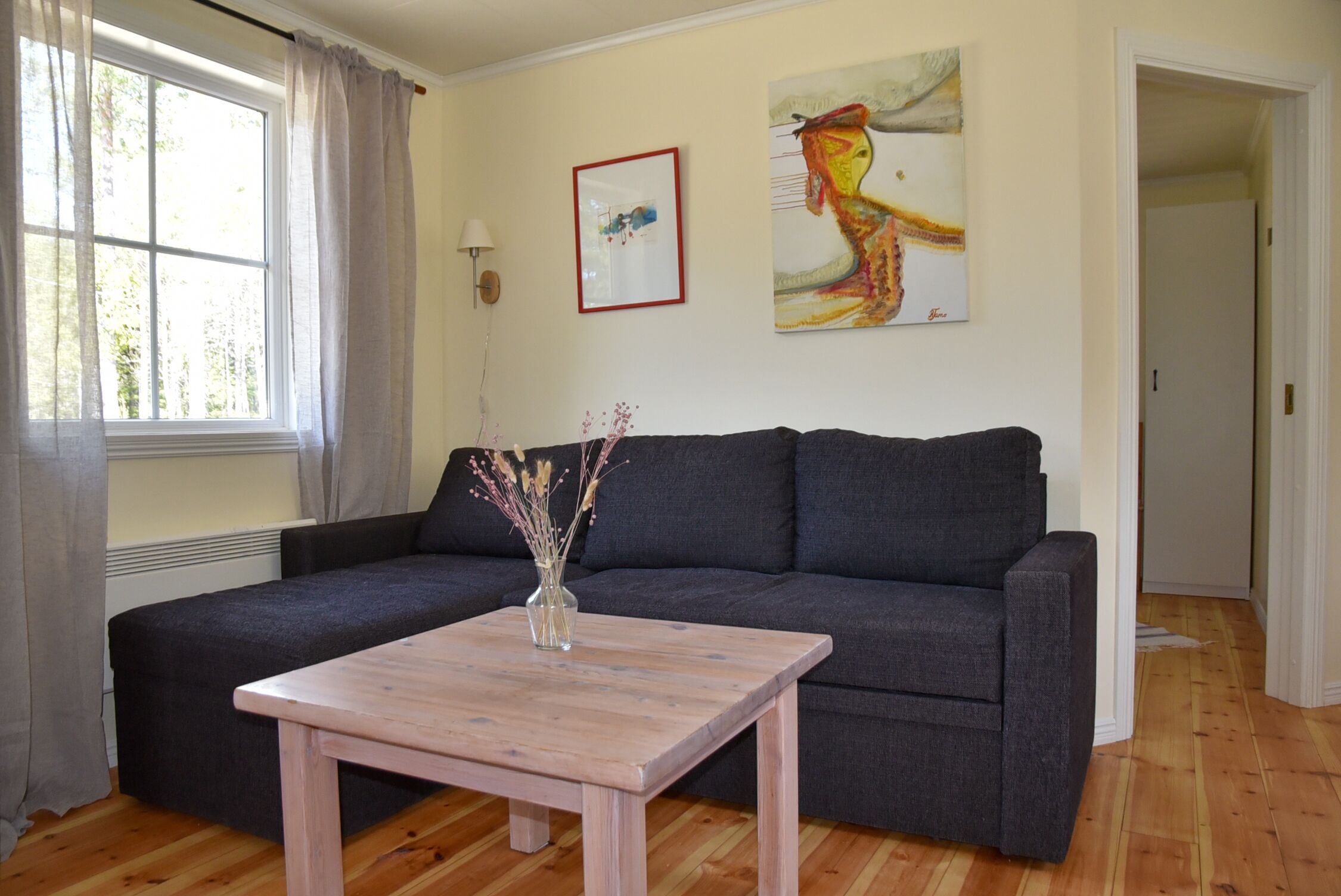 family cottage, private bathroom | living area | led tv