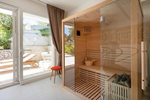 Sauna - Villa Lemorè - Luxury villa in Puglia with seaview and private pool (Fasano)