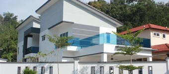 Villa, Hot & Cold water supply, durian, palm garden park, waterfall, hot spring