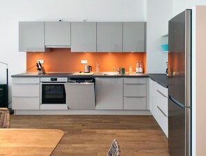 Fridge, oven, stovetop, dishwasher - Very large, modern sunny apartment with balcony (Berlin)