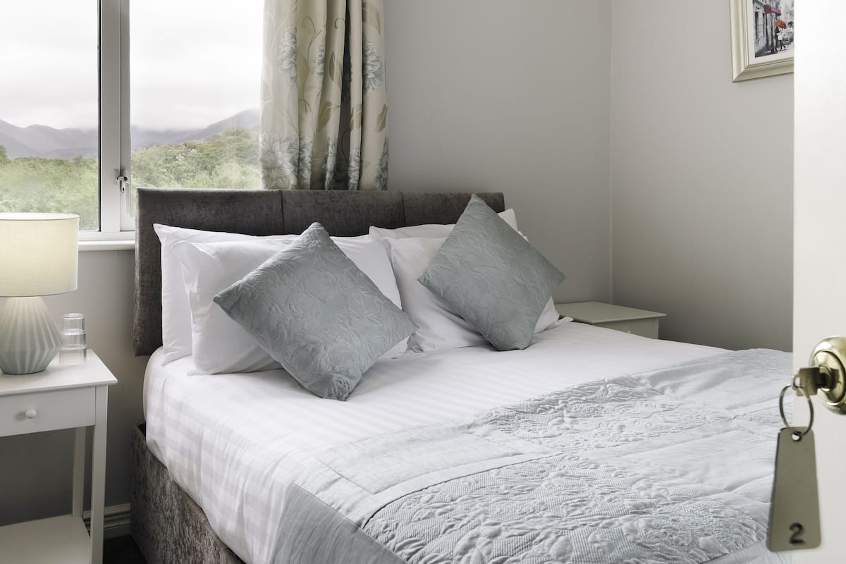 Iron/ironing board, bed sheets