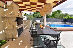 Villa, 3 Bedrooms, Private Pool, Pool View | Balcony - Villa Teuta (Zadar)