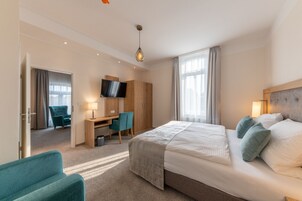 Suite estudio familiar | Sistema de insonorización, wifi gratis, ropa de cama