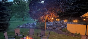 Suttons Bay farmhouse-style home. 5 bedrooms. Air conditioning. Pet okay