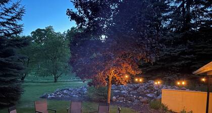 Suttons Bay farmhouse-style home. 5 bedrooms. Air conditioning. Pet okay