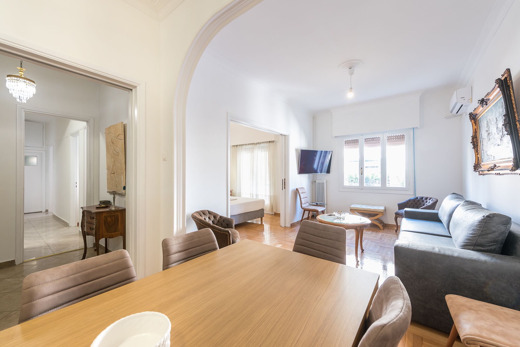 Apartment, 3 Bedrooms | Living area | Flat-screen TV