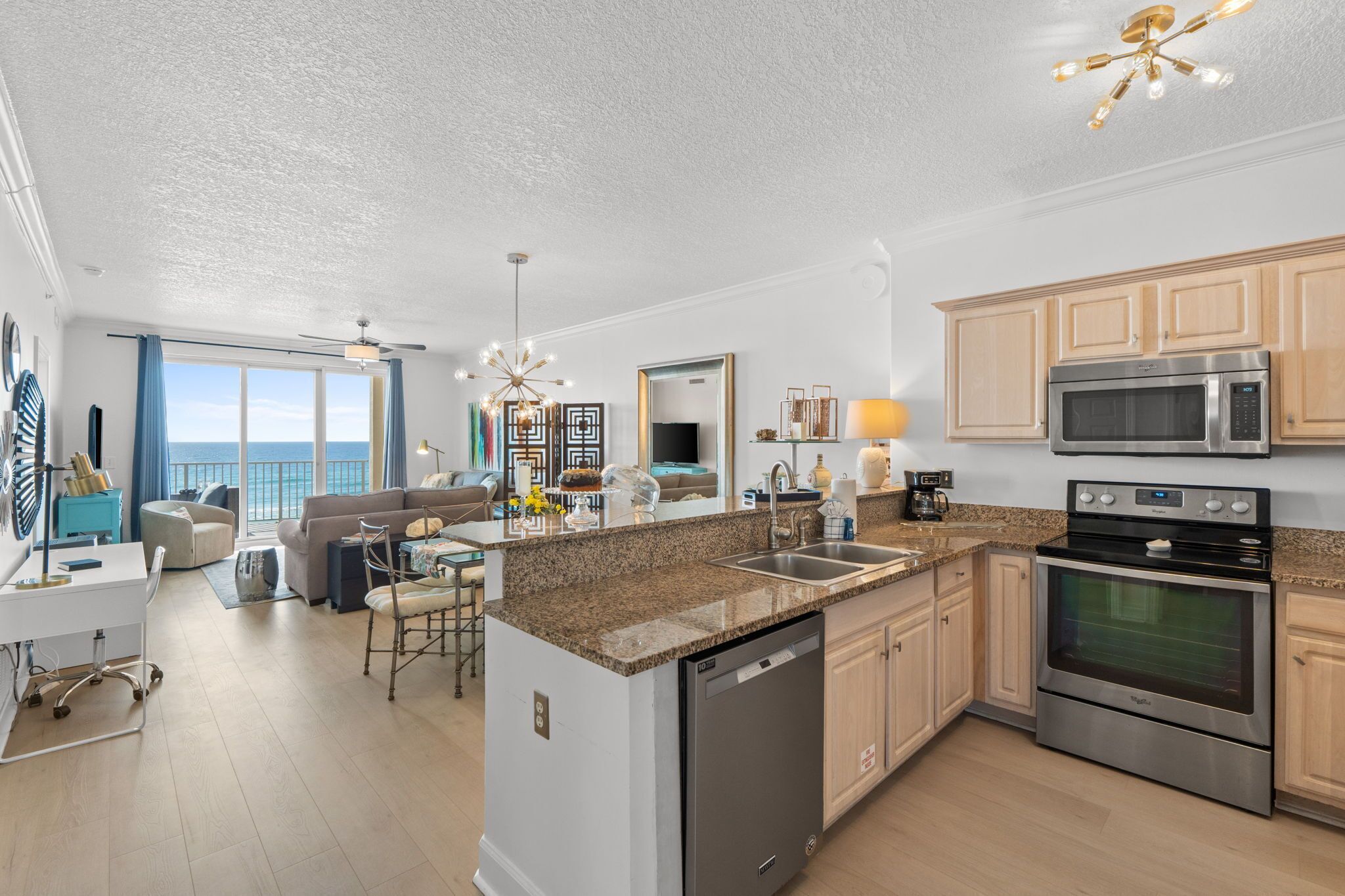 Condo, 2 Bedrooms, Balcony, Ocean View (505) | Private kitchen | Full-sized fridge, microwave, coffee/tea maker, toaster