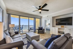 Condo, 3 Bedrooms, Balcony, Ocean View (1411 + Bunk Room) | Living area | 32-inch flat-screen TV with cable channels, TV