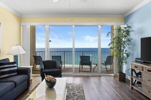 Condo, 1 Bedroom, Balcony, Ocean View (1107) | Living area | 32-inch flat-screen TV with cable channels, TV