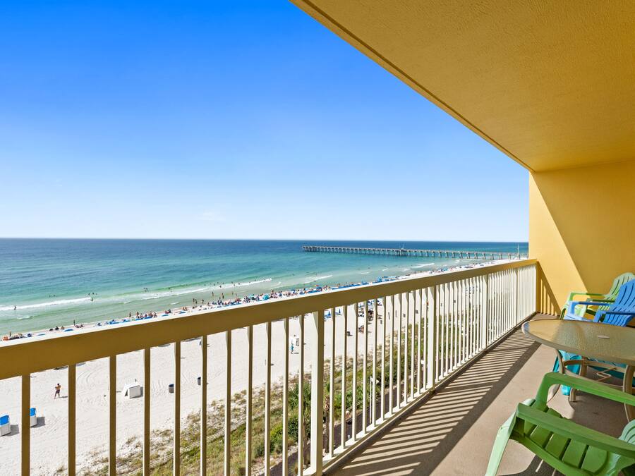 Leilighet, 2 soverom, balkong, havutsikt (602 E) | Utsikt fra balkong