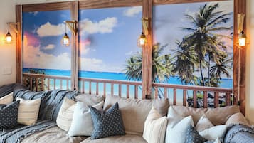 Condo, 3 Bedrooms, Balcony, Ocean View (1806-3) | Living area | 32-inch flat-screen TV with cable channels, TV