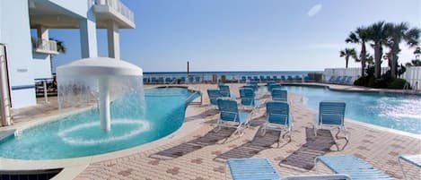 Indoor pool, outdoor pool