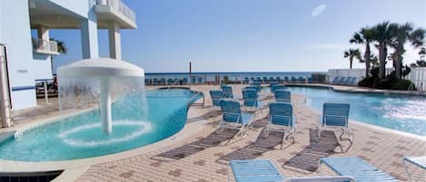 Indoor pool, outdoor pool