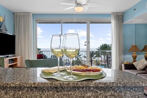 Condo, 2 Bedrooms, Balcony, Ocean View (421) | Private kitchen | Full-sized fridge, microwave, coffee/tea maker, dining tables
